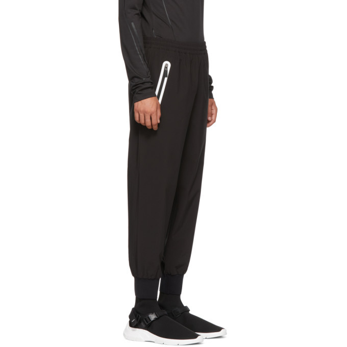 BLACKBARRETT by Neil Barrett Black Heat Seal Track Pants BLACKBARRETT by  Neil Barrett