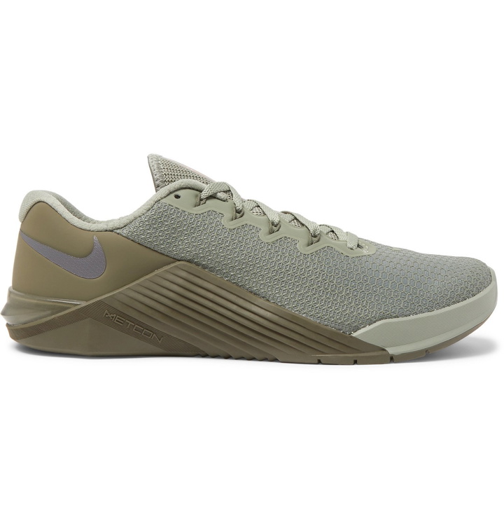 Photo: Nike Training - Metcon 5 Rubber-Trimmed Mesh Sneakers - Green