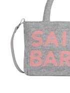MC2 Saint Barth Soft Wooly Clarine Handbag With Jacquard Maxi Logo