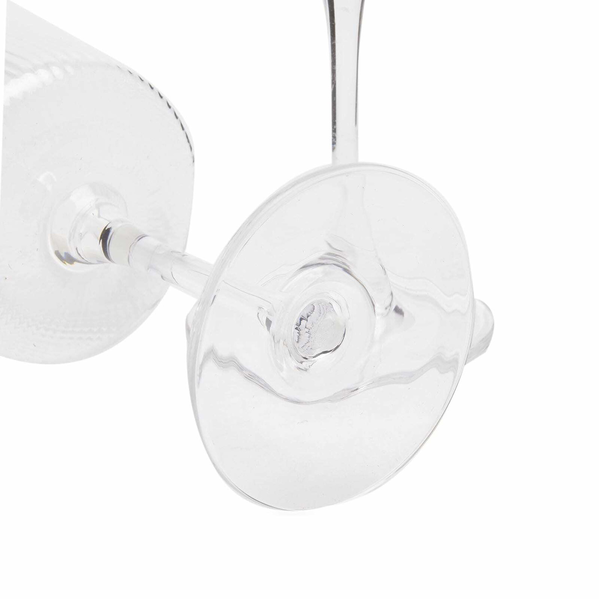 ferm LIVING Ripple White Wine Glasses - Set of 2 in Clear 