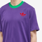 Adidas Men's Adicolor 70s Trefoil T-Shirt in Rich Purple