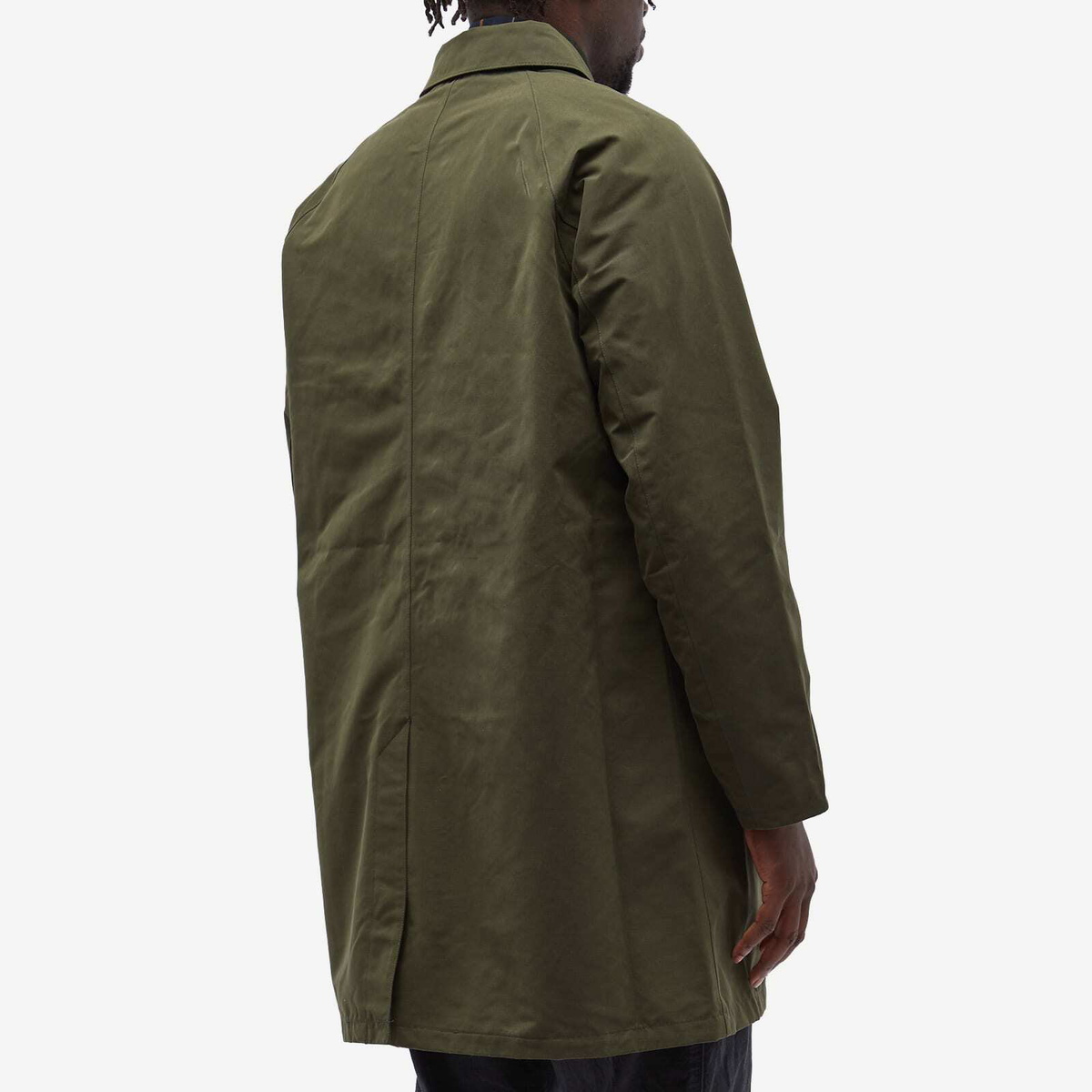 Barbour Men's Cambridge Mac Jacket in Olive/Forest Mist