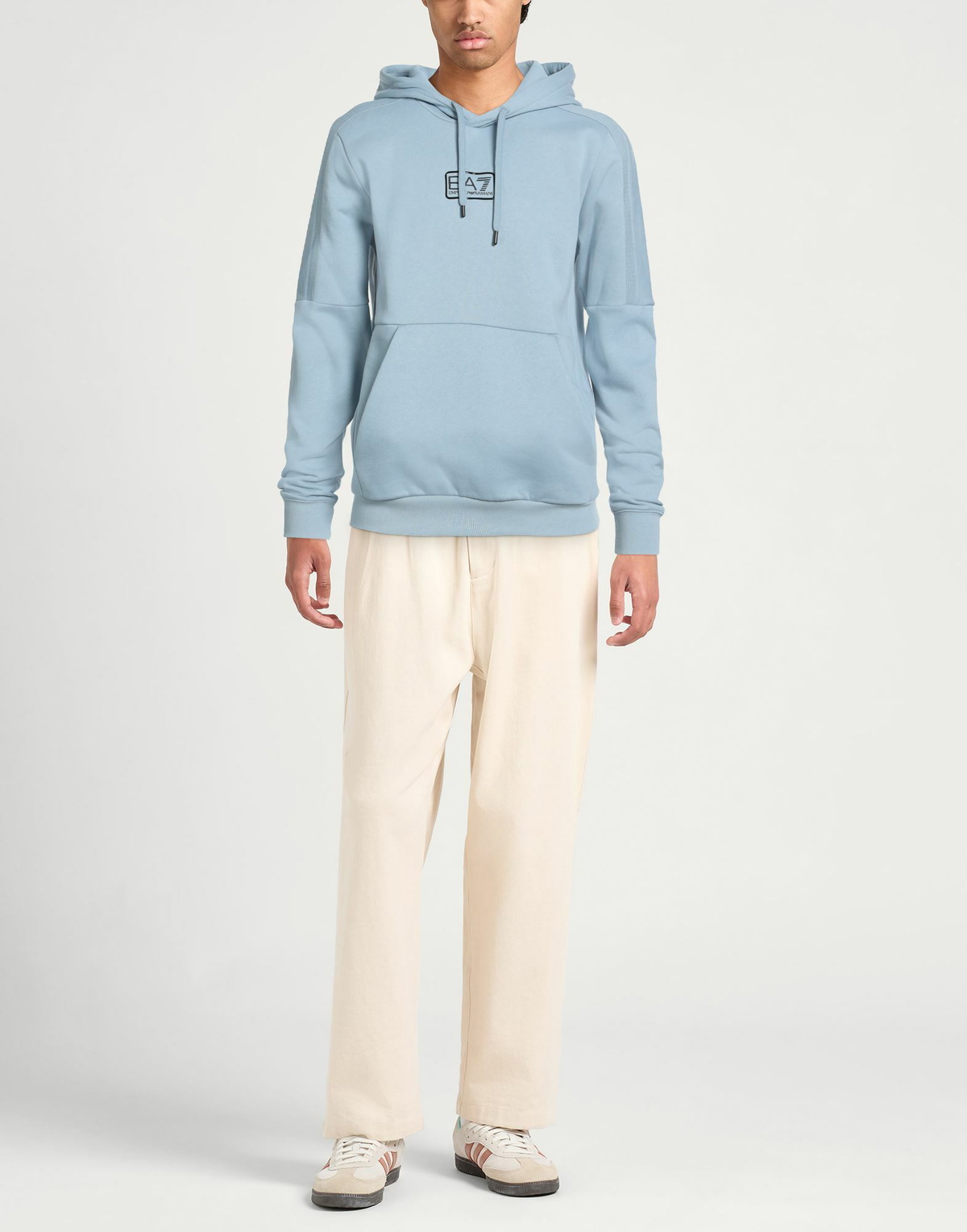 Ea7 Mens Sweatshirt Light in Blue