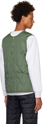 TAION Green Two-Way Down Vest