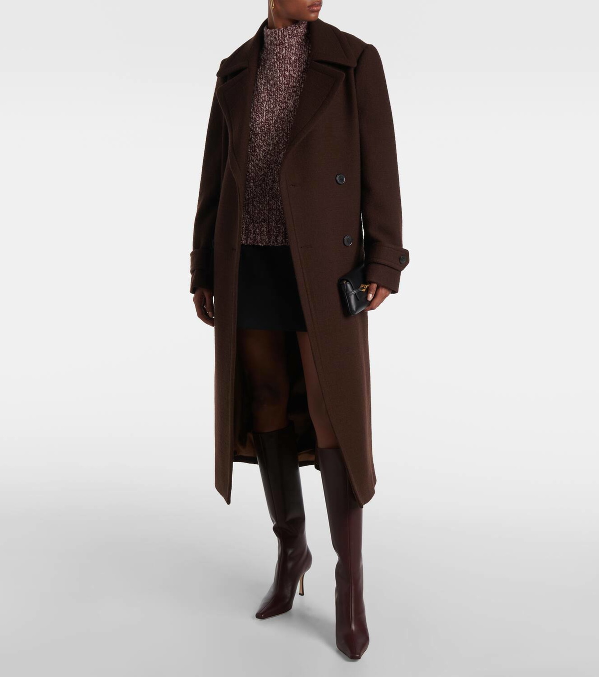 Jimmy Choo Agathe 85 leather knee-high boots