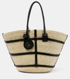 Altuzarra Watermill Large raffia tote bag