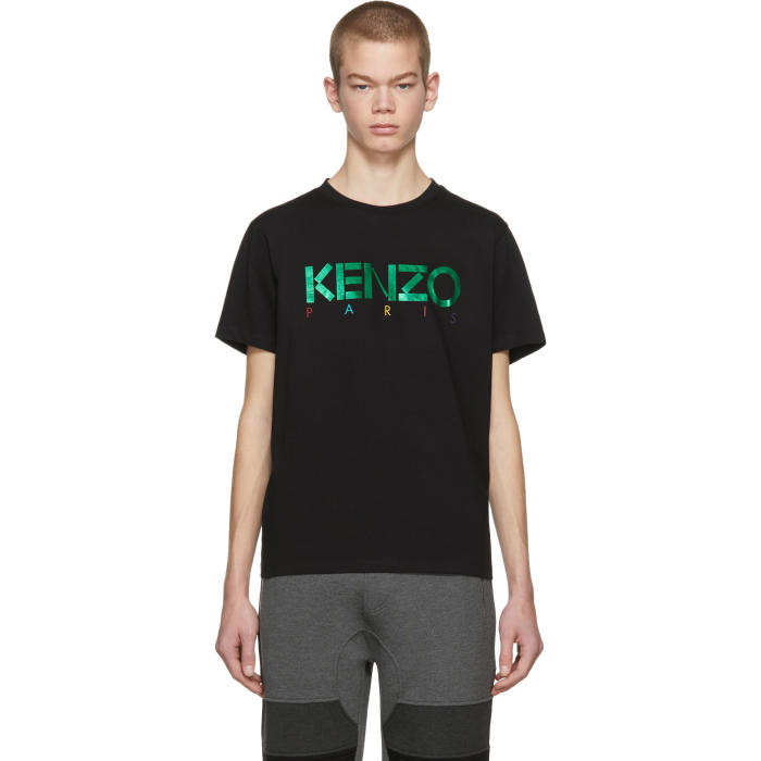 Photo: Kenzo Black Limited Edition Holiday Logo T-Shirt 
