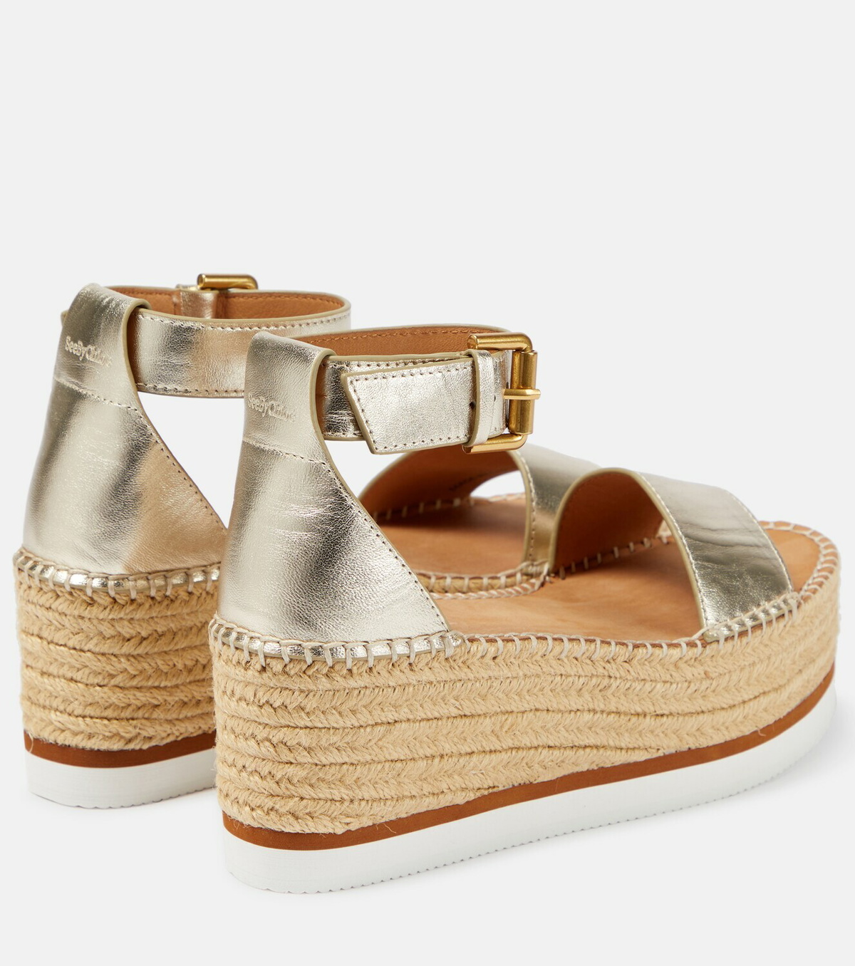 See By Chloe - Glyn leather platform espadrille sandals
