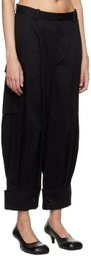 Y's Black Bellows Pocket Trousers