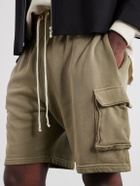 Les Tien - Yacht Straight-Leg Cotton-Jersey Cargo Shorts - Green