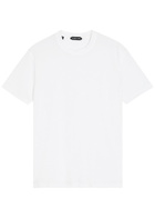Tom Ford Logo-embroidered Jersey T-shirt White