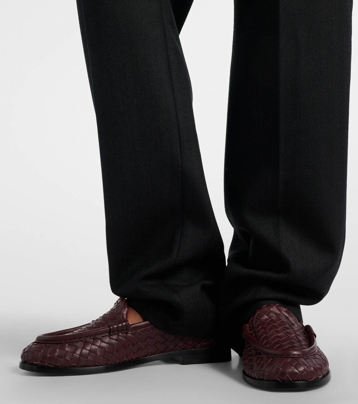 Bottega Veneta Silenzio Intrecciato leather loafers
