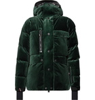 Moncler Genius - 3 Moncler Grenoble Telluride Stretch-Shell Trimmed Velvet Hooded Down Jacket - Men - Green