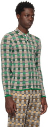 ZANKOV Green & Black Graphic Shirt