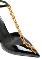 Balmain 95 Chain Patent Leather Pumps