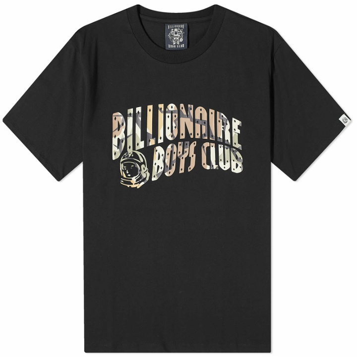 Photo: Billionaire Boys Club Men's Camo Arch Logo T-Shirt in Black