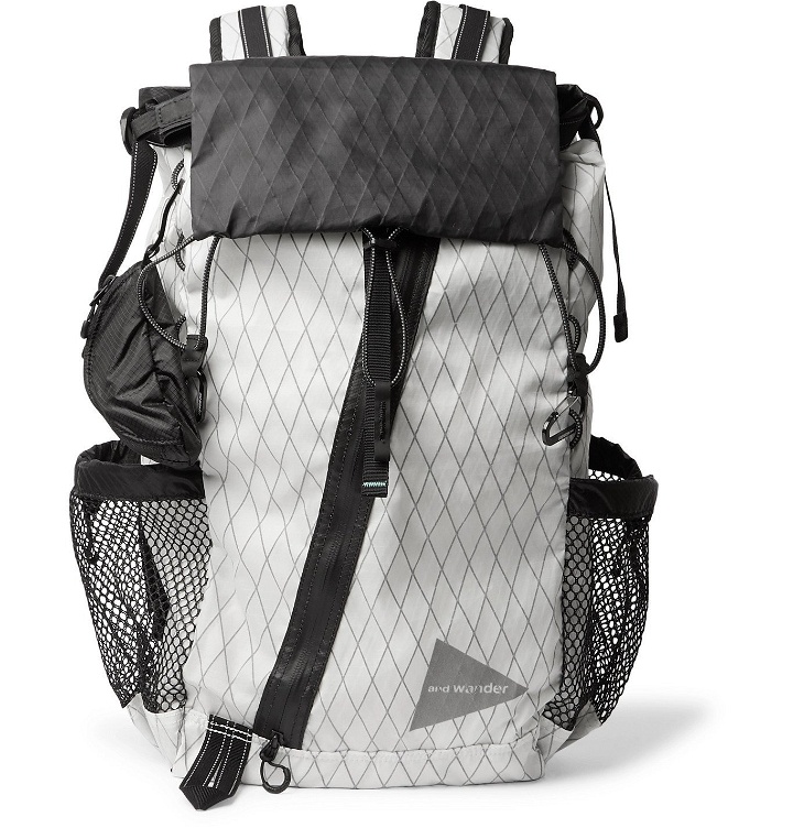 Photo: And Wander - X-Pac Printed Ripstop Backpack - White