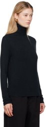 LE17SEPTEMBRE Navy Semi-Sheer Turtleneck