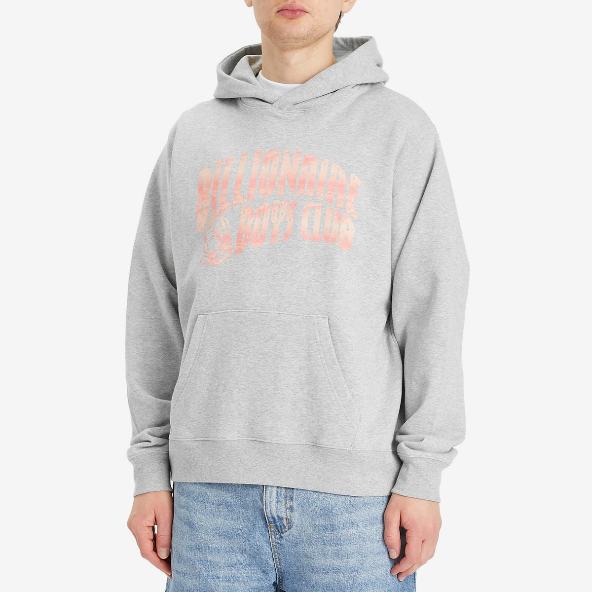 Billionaire Boys Club Men's Mountain Fill Arch Logo Hoodie in Heather Grey