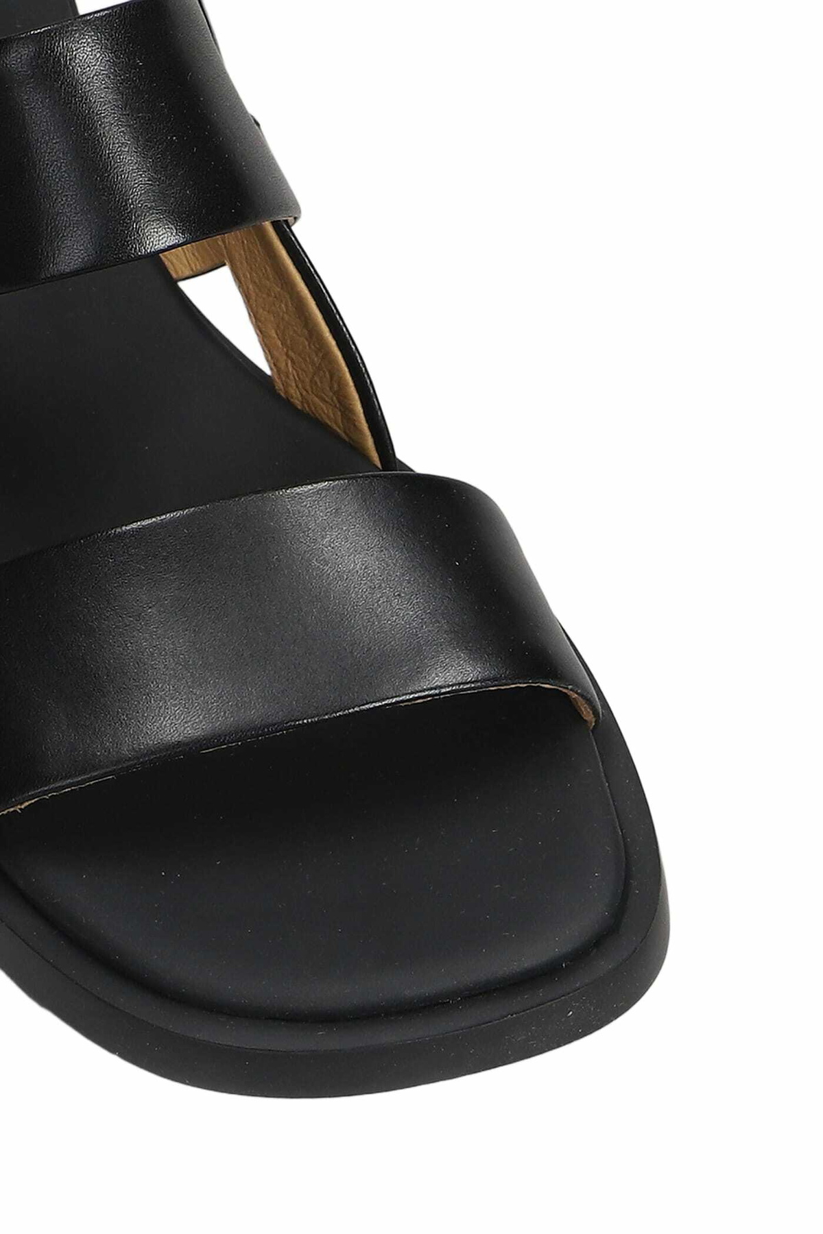 Camper Dana Sandals In Black Leather