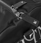 Valentino - Logo Webbing-Trimmed Nylon Duffle Bag - Men - Black