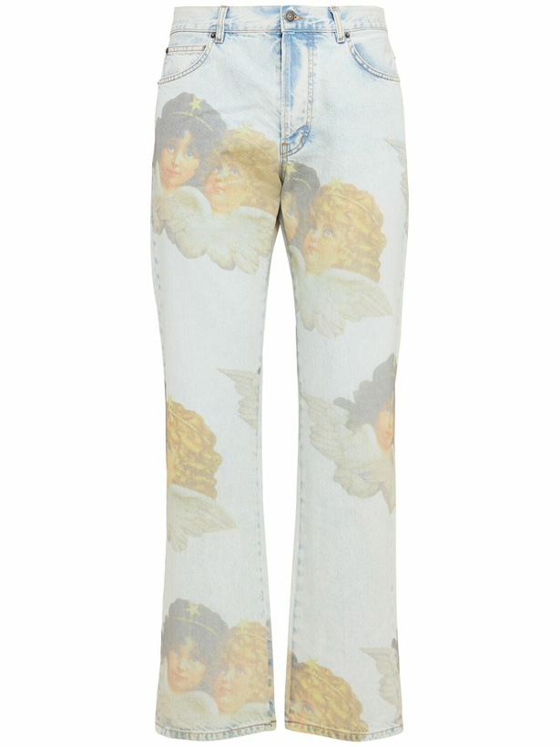 Photo: FIORUCCI Angel Print Straight Fit Jeans