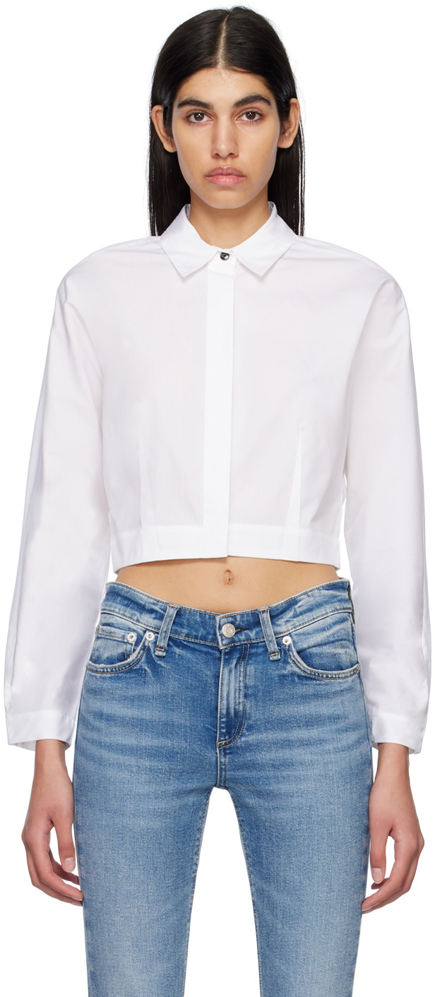 rag & bone White Morgan Shirt Rag and Bone