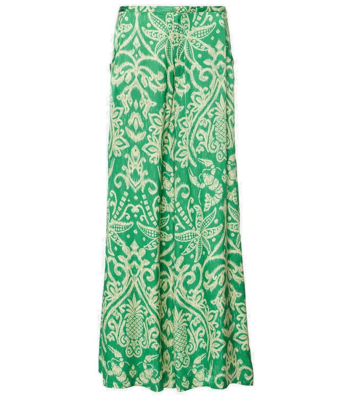 Photo: Poupette St Barth Clea printed wide-leg pants