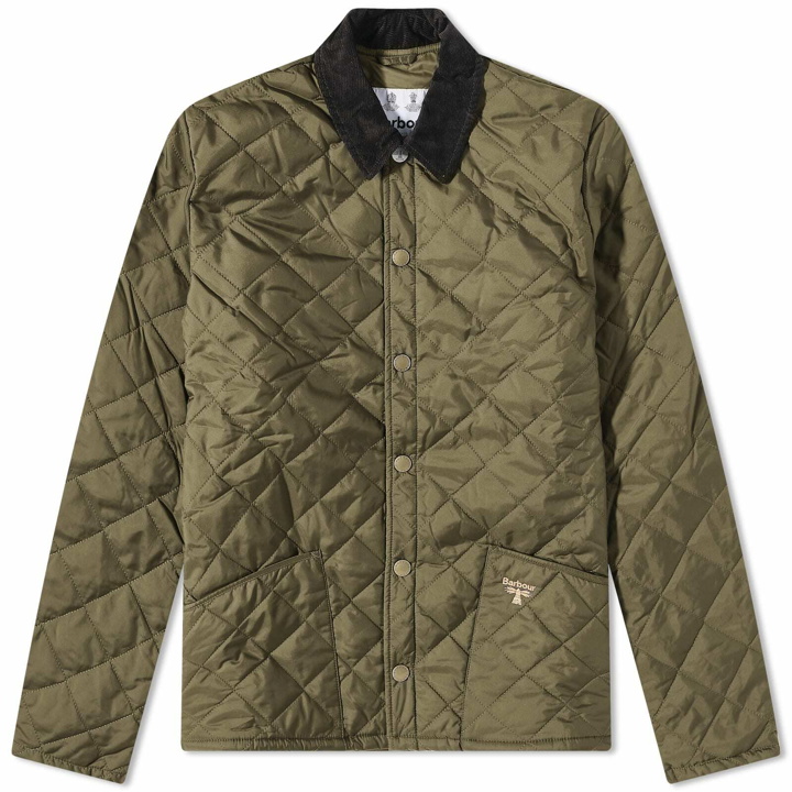 Photo: Barbour Men's Starling Quilted Jacket in Olive