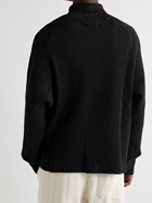 Nicholas Daley - Waffle-Knit Cotton-Jersey Rollneck Sweater - Black