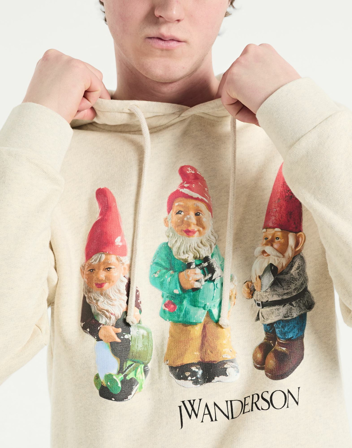 Jw Anderson Mens Sweatshirt in Beige