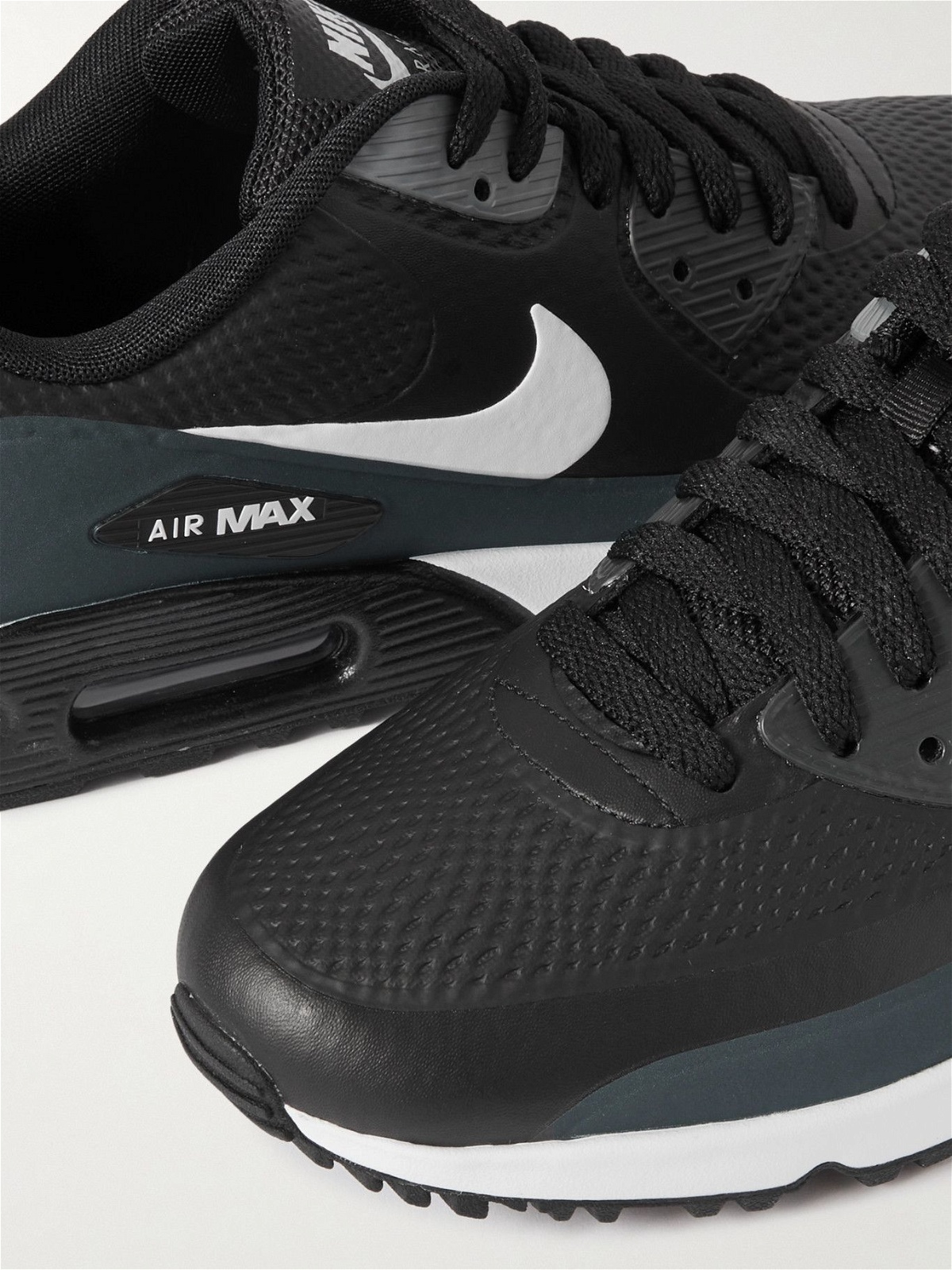 Nike Golf - AirMax 90 G Coated-Mesh Golf Shoes - Black Nike Golf