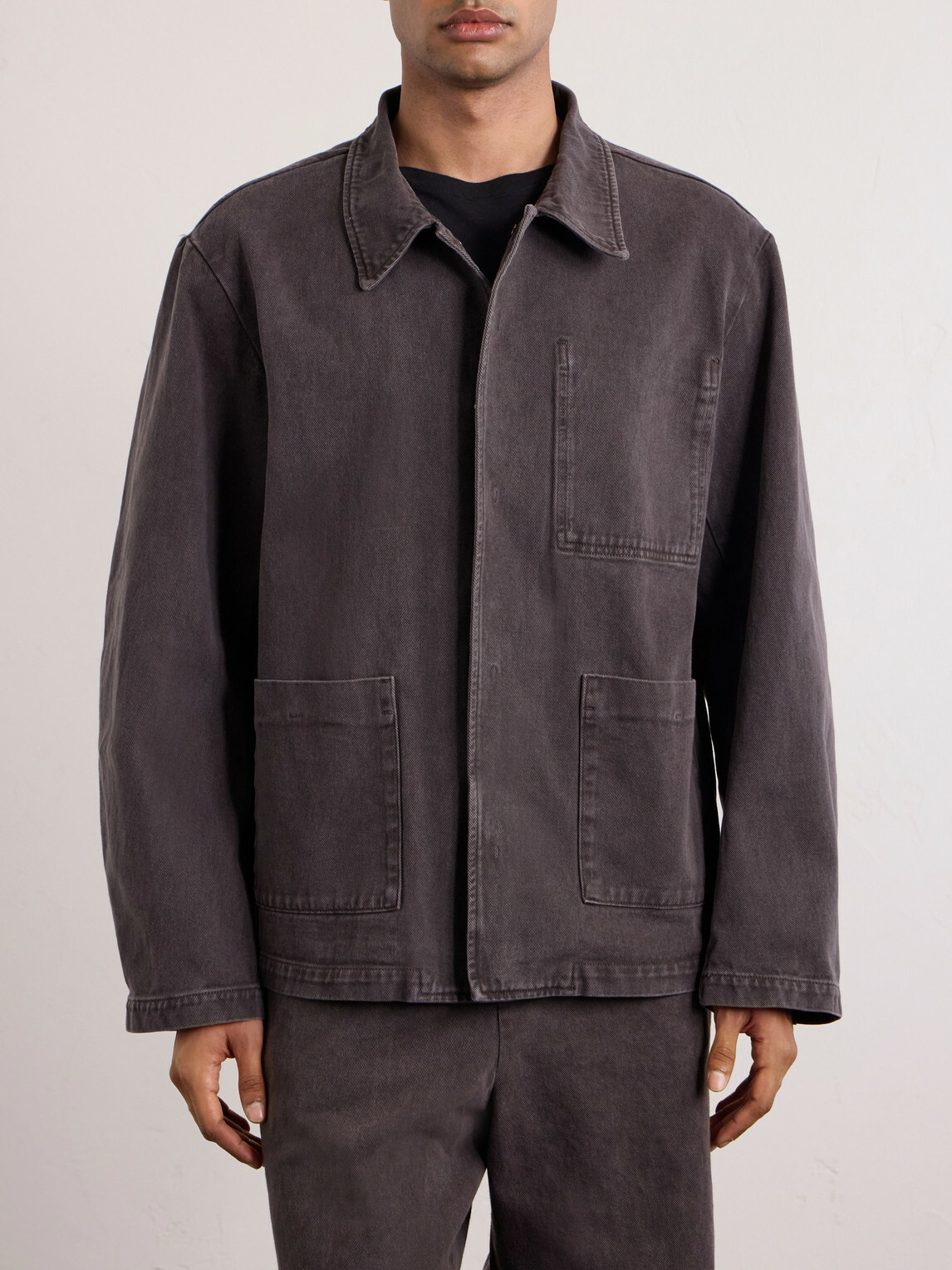 Amomento - Garment-Dyed Denim Jacket - Brown