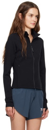 District Vision Black Studio Full Zip Midlayer Jacket