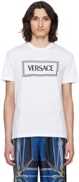 Versace White Embroidered T-Shirt