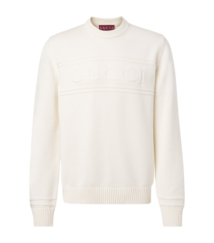 Photo: Gucci Logo cotton and wool sweater