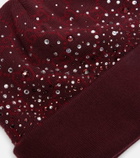 Gucci GG crystal-embellished wool beanie