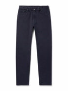 Zegna - Roccia Stretch Linen and Cotton-Blend Trousers - Blue