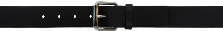 Photo: Paul Smith Black Leather Stripe Roller Belt