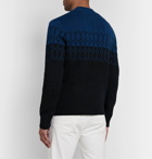 Club Monaco - Wool-Blend Jacquard Sweater - Blue