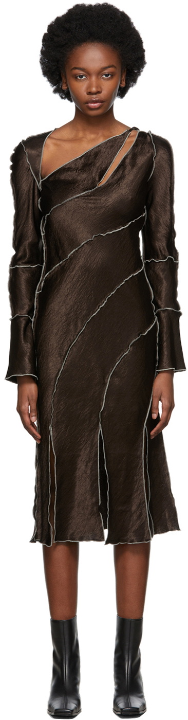 brown belt to wear with dress Mara Dress in Mocha