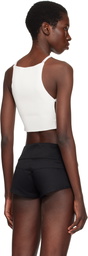 Courrèges White Lingerie Detail Pointy Tank Top