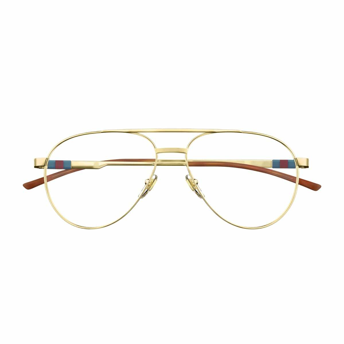 Gucci Eyewear Gucci Gg1679o Linea Web 002 Gold Glasses