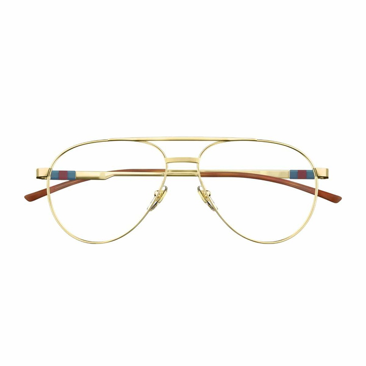 Photo: Gucci Eyewear Gucci Gg1679o Linea Web 002 Gold Glasses