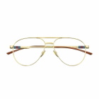 Gucci Eyewear Gucci Gg1679o Linea Web 002 Gold Glasses