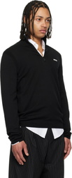BOSS Black Cotton Quarter Zip Track Jacket