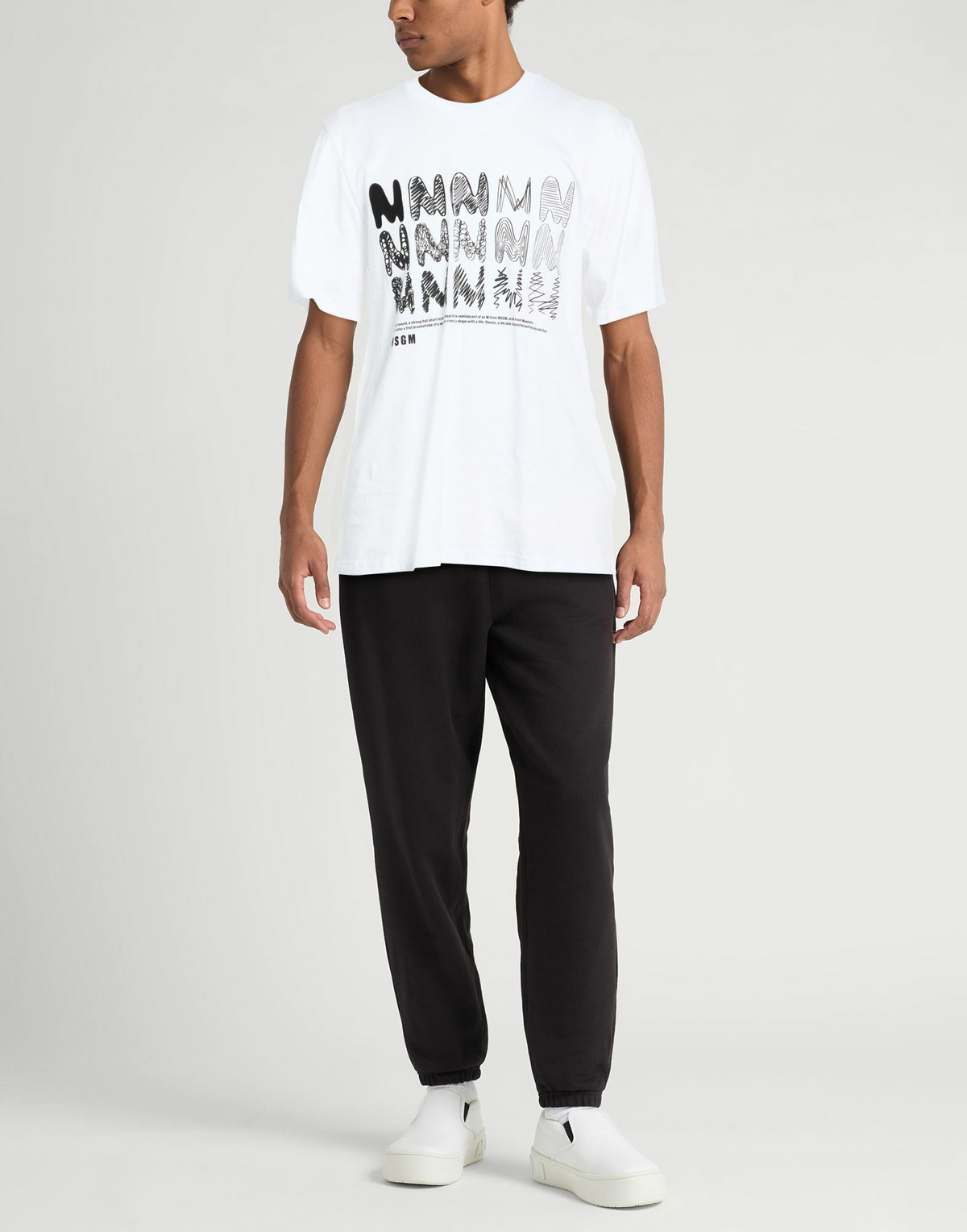 Msgm Mens T-shirt in White