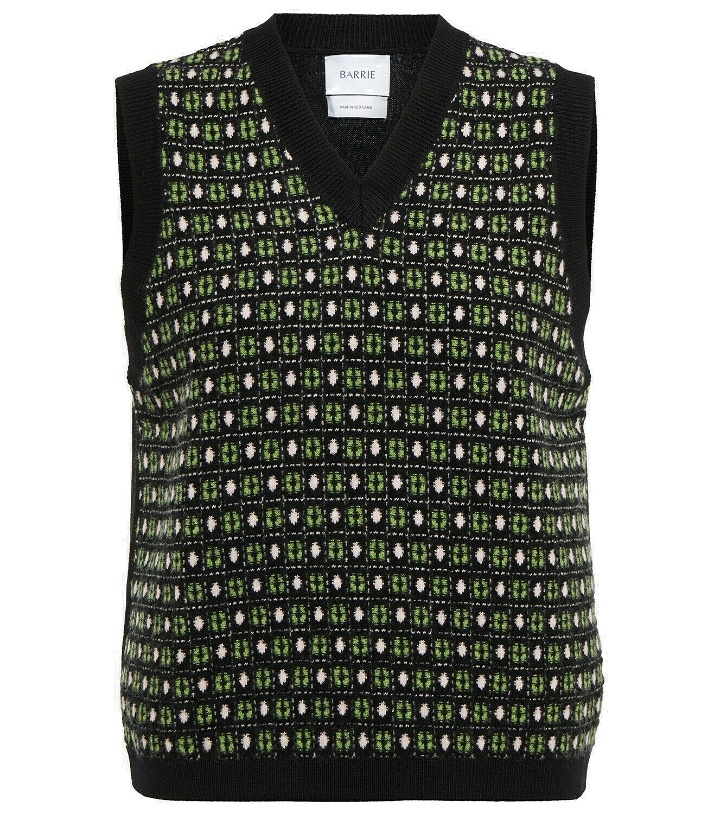 Photo: Barrie Patterned cashmere and wool vest