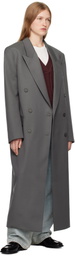 The Frankie Shop Gray Jane Long Coat