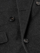 UMIT BENAN B - Posillipo Double-Breasted Brushed Cashmere Coat - Gray